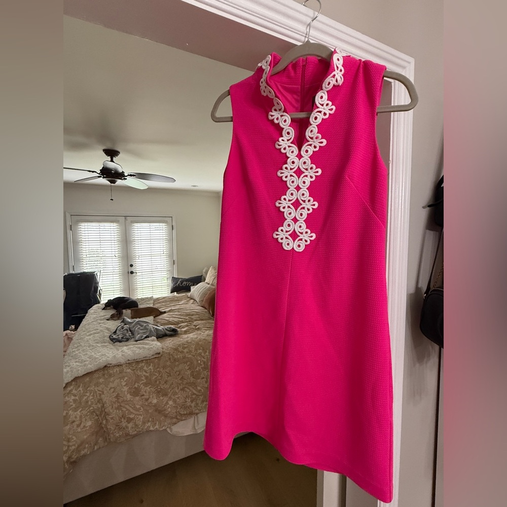 Vince Camuto Pink NWT Mini Dress with White Detailing